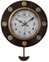 Natural Wood Pendulum Clock Diameter 32 Cm Japanese Machine