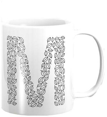 Printed Ceramic Mug White/Black