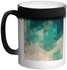 Color Triangles Printed Magic Coffee Mug Black 11ounce (VTX-2829)