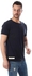 Kubo Buttoned Short Sleeves T-Shirt - Heather Navy Blue