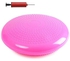 one year warranty_Cushion Board Exercise Fitness Aerobic Ball Balance Board Pad Mat with Pump Pink