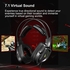 Bloody G575 Virtual 7.1 Surround Sound Gaming Headphone with RGB Light, Detachable Mic. Design, 2.0 m Braided Tangle-Free USB Cable, Ergonomic 3D Ear Pads - Black
