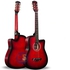 Acoustic Box Guitar With Bag And Strap - Redburst