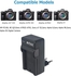 DMK Power NP-FZ100 TC600E Travel Battery Charger for Sony NP-FZ100, BC-QZ1 A7RIII A7R3, a7 III, Alpha 9, Alpha 9R, Alpha 9S Digital Camera