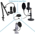 Pop Filter Studio Microphone Pop Shield Mic Wind Screen For Better Vocal Recordings.BLACK