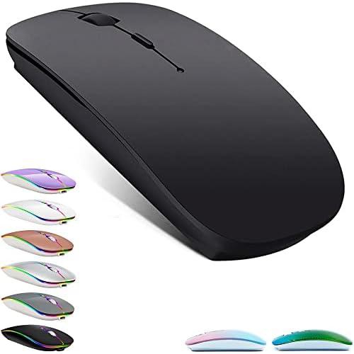 Rechargeable Bluetooth Mouse for MacBook pro/MacBook air/Laptop/iMac/ipad, Wireless Mouse for MacBook pro MacBook Air/iMac/Laptop/Notebook/pc(Bluetooth Mouse/Black)