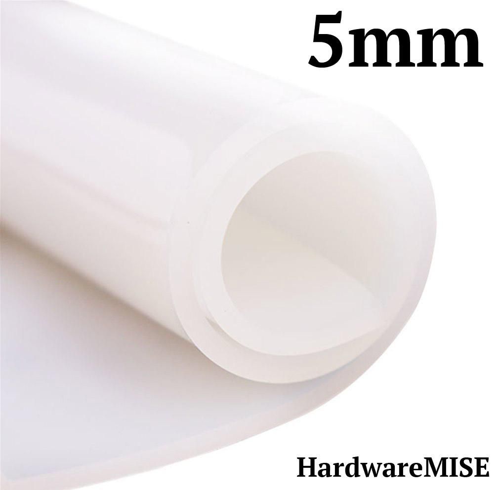 Hardwaremise Silicone Rubber Sheet Translucent 5mm thick 1m Width