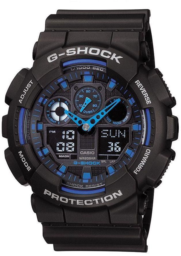 Casio G-Shock Men's Ana-Digi Dial Resin Band Watch - GA-100-1A2