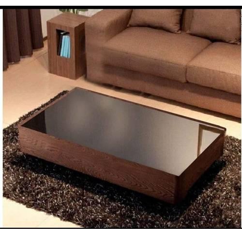 Coffee Table, 120 cm, Black / Wooden - CP806
