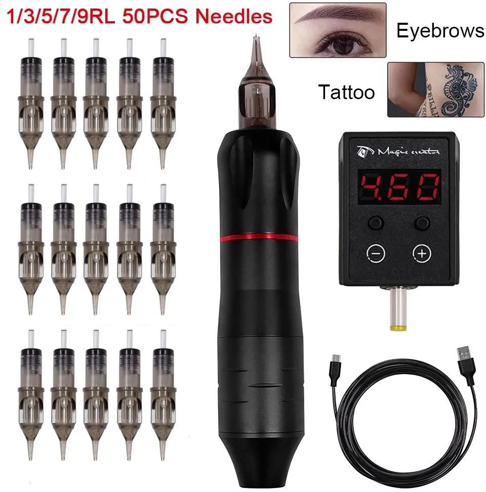 Tattoo Machine Kit Tattoo Pen Machine with Wireless Tattoo Power Supply  Cartridge Needles Complete price from kilimall in Kenya - Yaoota!