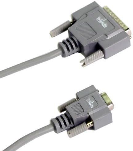 Trands DB 25 Pin Male to DB 9 Pin Female Printer Cable- 3 Meter