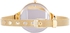 Geneva Women's Gold Dial Stainless Steel Band Watch - UMB-3140