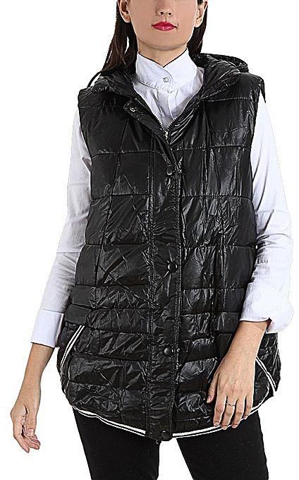Femina Sleeves Waterproof Long Vest - Black