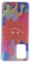 OPPO A74 / F19 - Smiley Face Multicolor Silicone Cover With Stars And Glitter