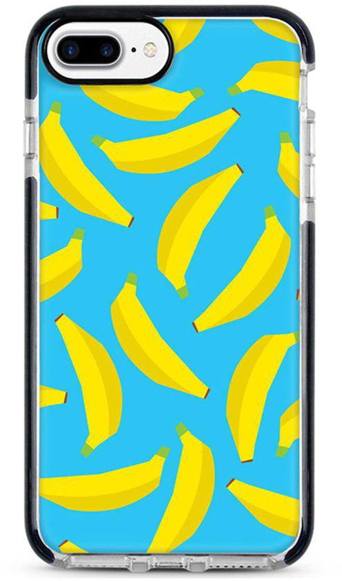 Protective Case Cover For Apple iPhone 8 Plus Scattered Bananas Full Print