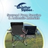 The Weather Station Camping, Lightweight and Portable Outdoor Folding Tailgate Quad Chair with Cup Holder and Armrests, Black 