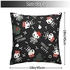 QINGYICAIIAC Hello Kitty with The Black Skull Throw Pillow Covers Decorative Square Pillow Cushion Case for Sofa Couch Bed Home Outdoor Car 18 x 18 Inches