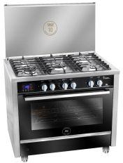 Unionaire I Cook Pro Glass Gas Cooker, 5 Burners, Stainless Steel - C69SS2GC-511-ITSFP-2W-Al