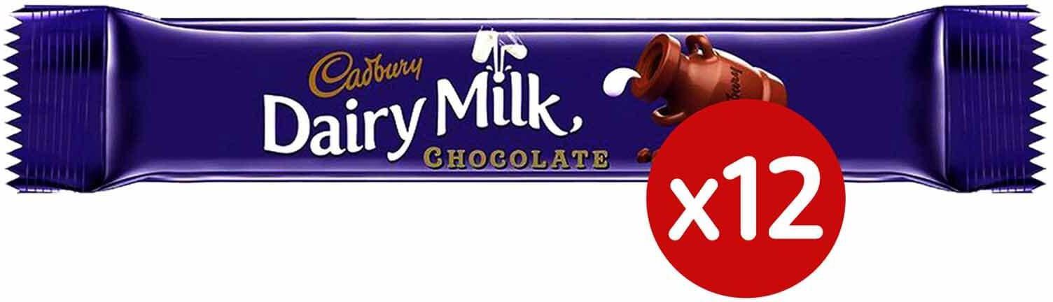 Cadbury Dairy Milk Chocolate - 26 gram - 12 Pieces