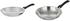El Dahan Frying Pan with Bakelite Handle, 26 centimeters - Silver + El Dahan Frying Pan with Bakelite Handle, 22 centimeters - Silver