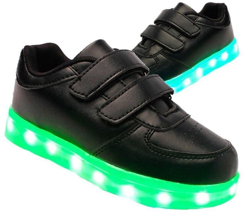 LED Light Shoes for Unisex By DD Star, Black, Size 28 EU - 4D16055