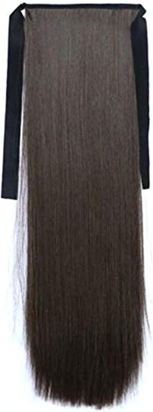 Ladies Long Straight Ponytail Wig