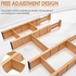 4pc set Bamboo Drawer Divider with inserts