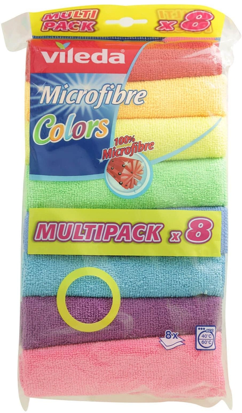 Vileda microfibre colors multipack 8 pieces
