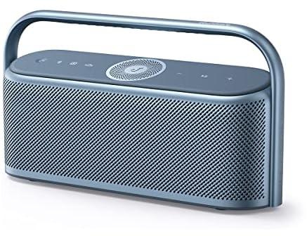 Soundcore Motion X600 Portable Bluetooth Speaker with Wireless Hi-Res Spatial Audio,50W Sound, IPX7 Waterproof, 12H Long Playtime, Pro EQ, Built-in Handle, AUX-in (Blue)