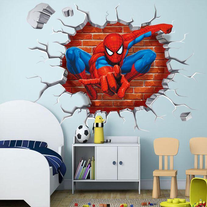 3D Spider Man Kids Room Decor Wall Sticker