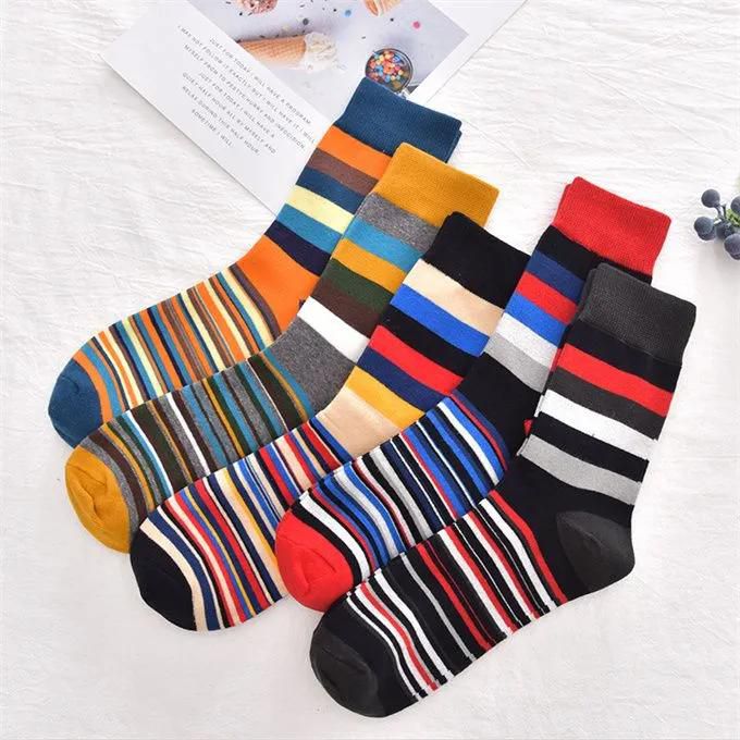 Fashion 5 Pairs Of Socks New Socks Men's British Style Cotton Socks