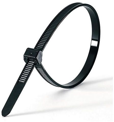 Orient Self-locking Nylon Cable Ties, Black 30cm