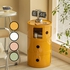 GTE 3 Layers Nordic Round Cabinet Mini Bedside Table Shelf (4 Colors)