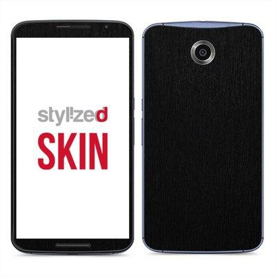 Premium Vinyl Skin Decal Body Wrap for Google Nexus 6 BrushedMetallic