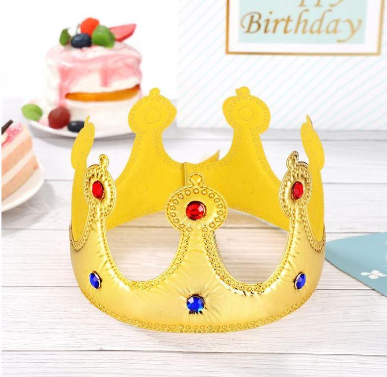 Lsthometrading 2pc Crown Birthday Hat Crown Hat Kids and Adult (1974)