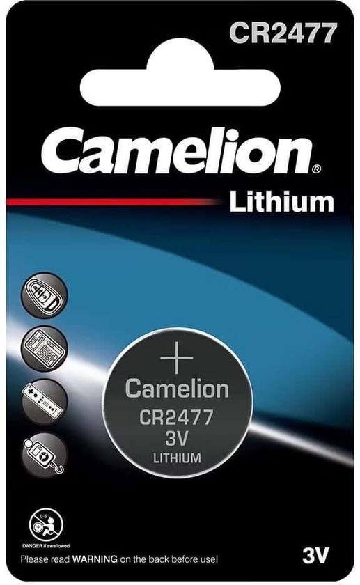 Get Camelion CR2477 Bution Cell Battery, 3V - Multicolor with best offers | Raneen.com