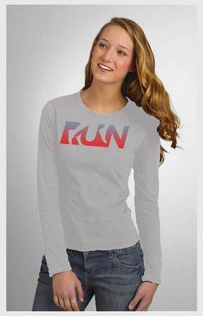 Printed RUN T-Shirt Grey