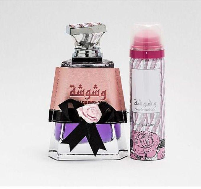 Lattafa Washwashah - EDP - For Women - 100ml + Perfumed Deodorant Spray - 100ml