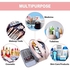 Water Resistant Toiletry-Bag, for Women Travel Essentials Travel-Makeup-Bag Eco Leather Cosmetic Makeup Organizer Travel-Accessories Full Travel Size Toiletries College-Dorm-Room-Essentials-For-Girls
