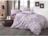 3-Piece Ahenk Ranforce Quilt Cover Set Lilac/White King