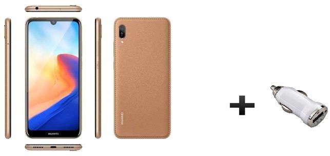 Huawei Y6 Prime (2019) - 6.09-inch 32GB Dual SIM 4G Mobile Phone - Amber Brown + Car Charger