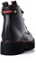 Levent Platform Leather Chunky Boot For Women - Black