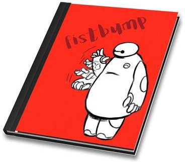 Funny Fist Bump Cover Printed A4 Size Binded Notebook Multicolour