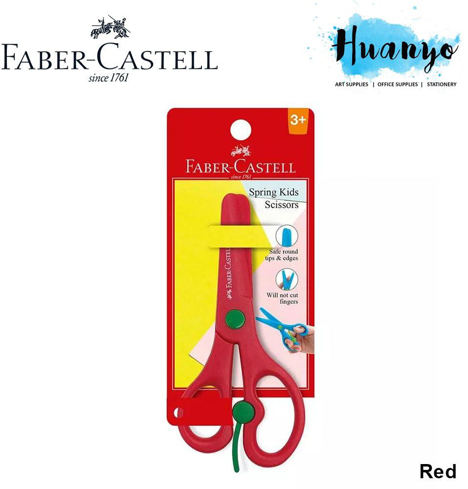 Faber Castell Spring Kids Safety Scissors - 181571 (Blue - Red)