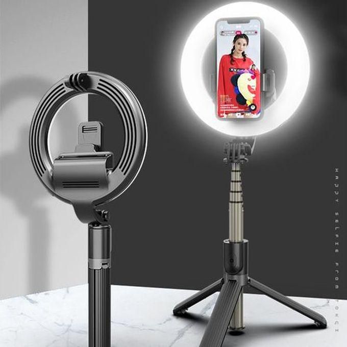 L07 LED 5-inch Light + Selfie Stick With Holder
