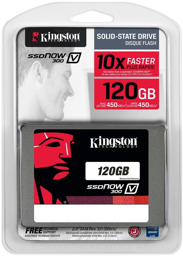 Kingston V300 SATA v3.0 Solid State Drive - SSDNow 120GB (SV300S37A)