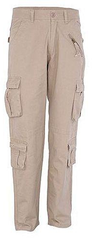 Hemiks Men Army Military Cotton Cargo Pants - Khaki