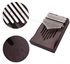 17-Key Solid Wood Kalimba Finger Piano Thumb Piano with Tuning Hammer Wipe Cloth Notes Sticker 2pcs Finger Guards