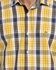 Momo Elbow Patch Shirt - Yellow & Navy Blue