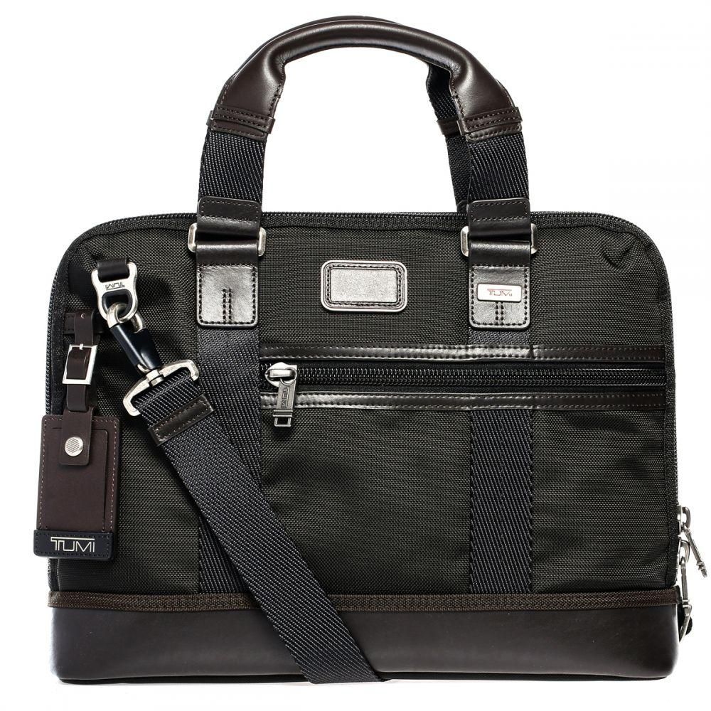 Tumi 222610HK2 Alpha Bravo Earle Compact Briefcase for Men - Hickory